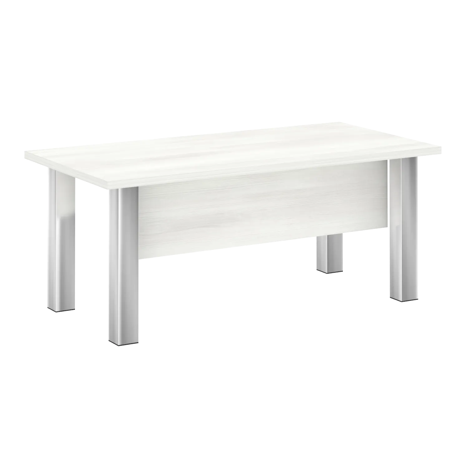 Стол руководителя (опоры - нерж.сталь) Yalta M-LT.D-18.1 снежная патина